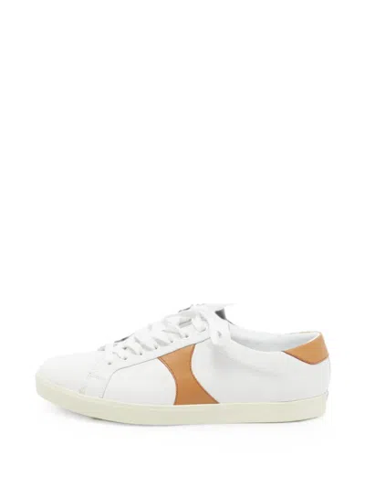 Pre-owned Celine Triomphe Low-top Sneakers In White