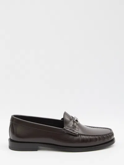Celine Men Triomphe Luco Loafer In Brown