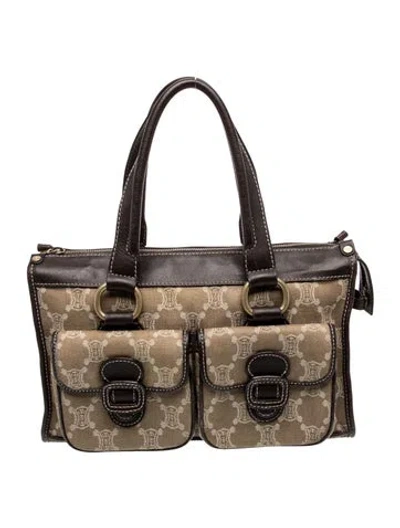 Pre-owned Celine Triomphe Luggage In Brown
