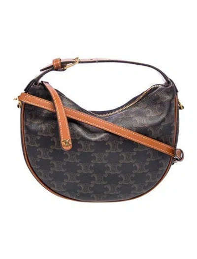 Pre-owned Celine Triomphe Lulu Teen 2025 In Black