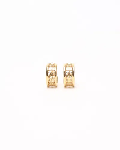 Celine Céline Triomphe Macadam Earrings