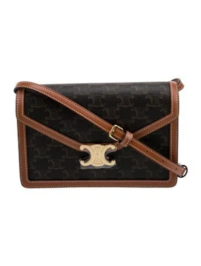 Pre-owned Celine Triomphe Margo Wallet On Chain 2023 W/ Tags In Multi