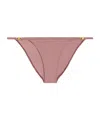 Celine Triomphe Matte Knitted Swimming Trunks In Pink