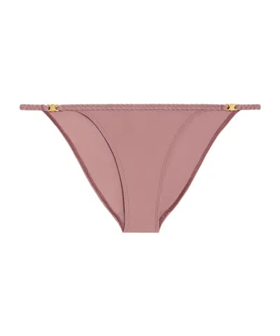 Celine Triomphe Matte Knitted Swimming Trunks In Pink