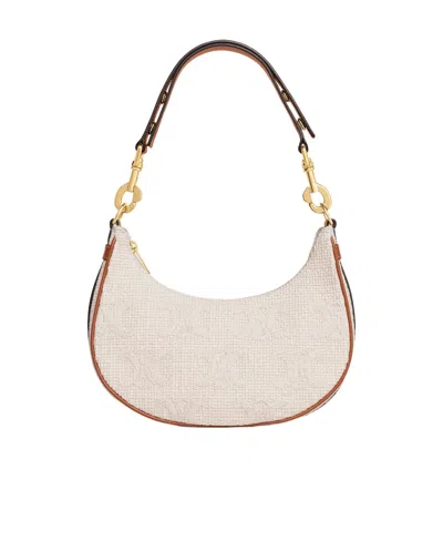 Celine Triomphe Medium Ava Shoulder Bag In Nude
