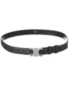 Celine Triomphe Medium Canvas Belt In Black