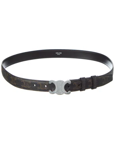 CELINE CELINE TRIOMPHE MEDIUM CANVAS BELT