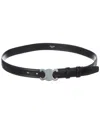 Celine Triomphe Medium Taurillon Leather Belt In Black