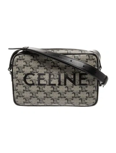 Pre-owned Celine Triomphe Messenger Bag 2024 In Neutrals