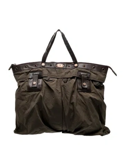 Pre-owned Celine Triomphe Messenger Bag Vintage In Green