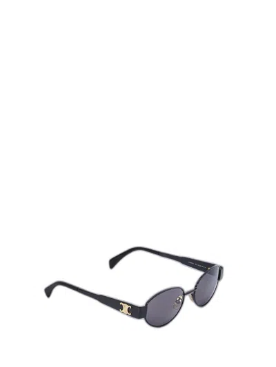 Celine Triomphe Metal 01 Sunglasses In Black