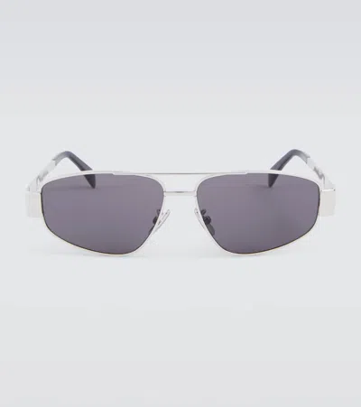 Celine Triomphe Metal 03 Aviator Sunglasses In Blue