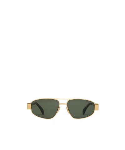 Celine Triomphe Metal 03 Sunglasses In Green
