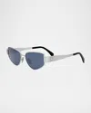 CELINE TRIOMPHE METAL CAT EYE SUNGLASSES