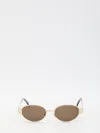 Celine Women Triomphe Metal Sunglasses In Brown