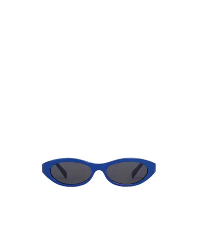 Celine Triomphe Mini 02 Sunglasses In Acetate In Blue
