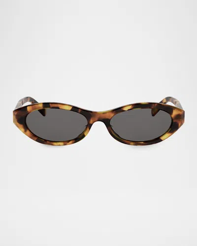 Celine Triomphe Mini 54mm Oval Sunglasses