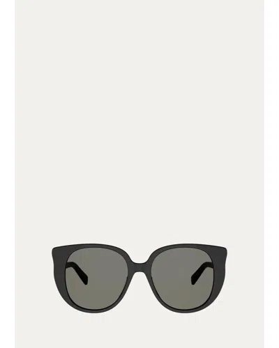 Celine Triomphe Mini 55mm Butterfly Sunglasses In Black