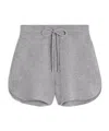 Celine Triomphe Mini Shorts In Wool And Cashmere