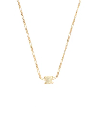 Pre-owned Celine Céline Triomphe Necklace In Gold