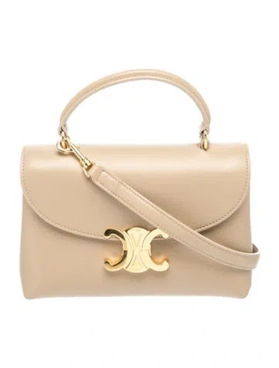 Pre-owned Celine Triomphe Nino Teen 2024 In Neutral