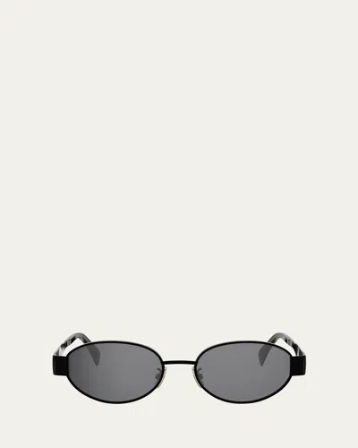 CELINE TRIOMPHE OVAL METAL SUNGLASSES