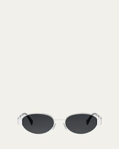 CELINE TRIOMPHE OVAL METAL SUNGLASSES