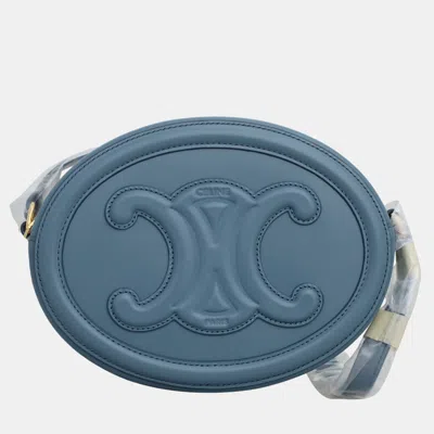Pre-owned Celine Triomphe Oval Purse Crossbody Bag