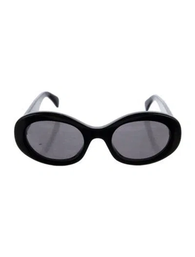 Pre-owned Celine Triomphe Oversize Sunglasses In Black