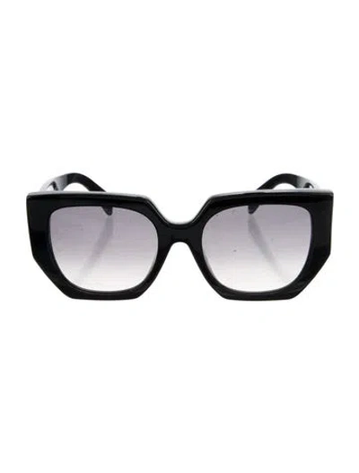 Pre-owned Celine Triomphe Oversize Sunglasses In Black