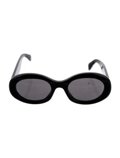 Pre-owned Celine Triomphe Oversize Sunglasses In Black