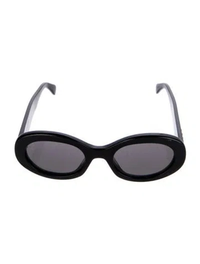 Pre-owned Celine Triomphe Oversize Sunglasses In Black