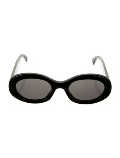 Pre-owned Celine Triomphe Oversize Sunglasses In Black