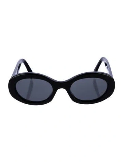 Pre-owned Celine Triomphe Oversize Sunglasses In Black