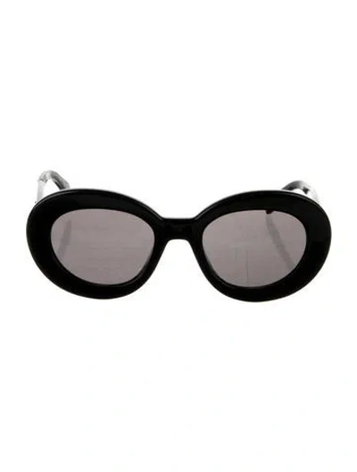 Pre-owned Celine Triomphe Oversize Sunglasses In Black