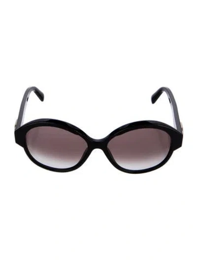 Pre-owned Celine Triomphe Oversize Sunglasses In Black
