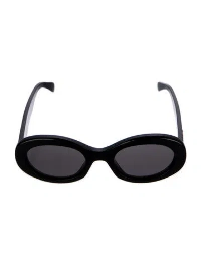 Pre-owned Celine Triomphe Oversize Sunglasses In Black