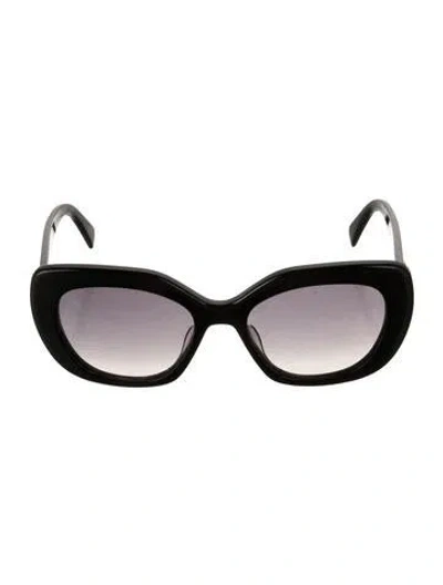 Pre-owned Celine Triomphe Oversize Sunglasses In Black
