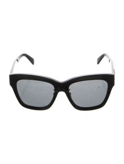 Pre-owned Celine Triomphe Oversize Sunglasses In Black