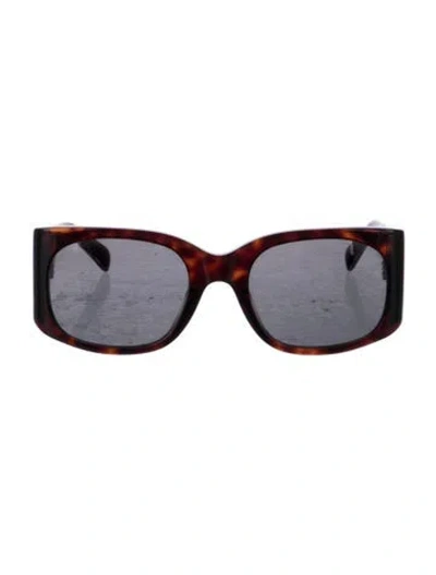 Pre-owned Celine Triomphe Oversize Sunglasses In Brown