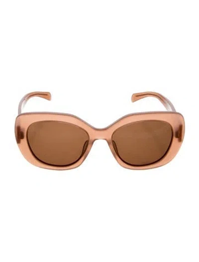 Pre-owned Celine Triomphe Oversize Sunglasses In Neutral
