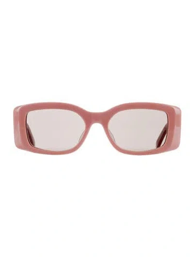 Pre-owned Celine Triomphe Oversize Sunglasses In Pink