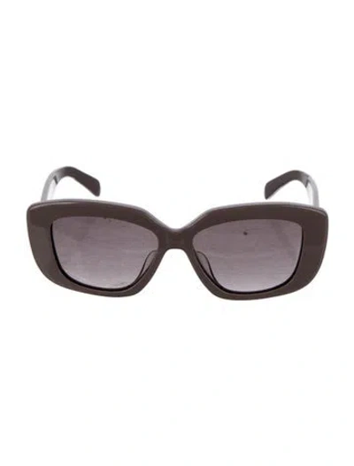 Pre-owned Celine Triomphe Oversize Sunglasses In Purple