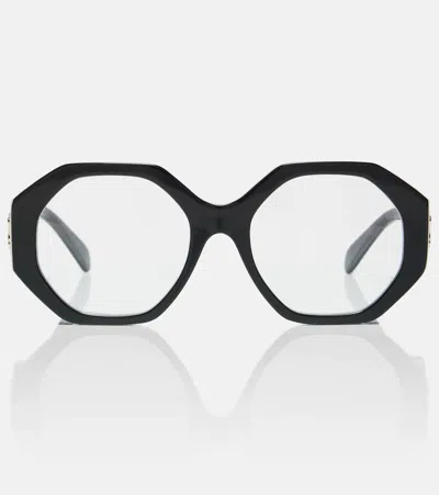 Celine Triomphe大廓形眼镜 In Black