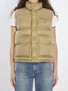 Celine Women Sleeveless Down Jacket With Triomphe Patch