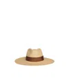 Celine Triomphe Panama Hat In Straw In Neutral