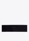 Celine Triomphe-patch Wool Headband