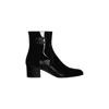 Celine Women Patent Leather Boots With Engraved Triomphe Logo In 38no