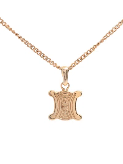 Pre-owned Celine Triomphe-pendant Necklace