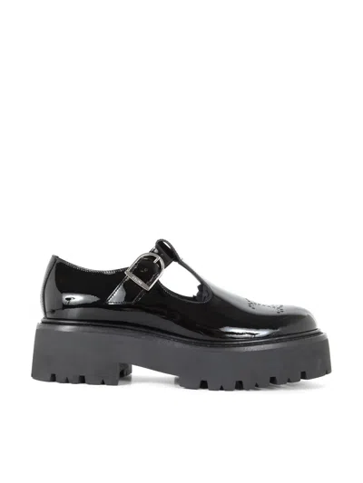 Celine Triomphe Perforated Babies 45 In Black
